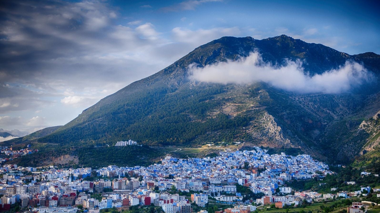 Chefchaouen-aerial - Private Tours of Morocco - Private Tours of Morocco